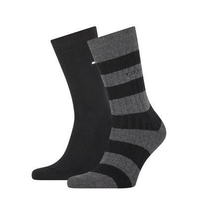 Tommy Hilfiger Men Seasonal Sock Rib 2P Zwart