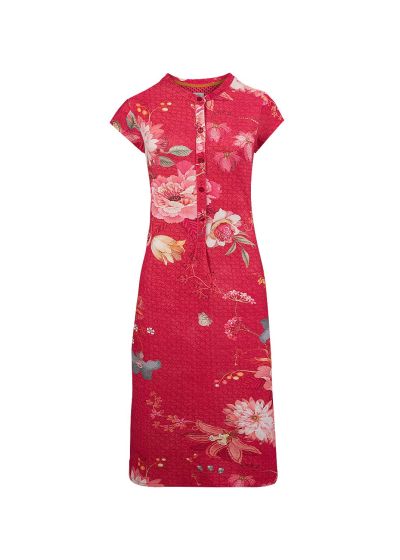 Pip Studio Tokyo Bouquet Dalia Nachtkleed s/s Red