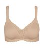 Triumph Modern Lace+Cotton Beha Zonder Beugel Beig