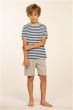 Eskimo Pascal Boys Short Pyjama s/s Blauwe Strepen