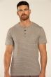 Eskimo Aston Heren Short Pyjama s/s Grijze Strepen