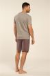 Eskimo Aston Heren Short Pyjama s/s Grijze Strepen