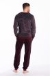 Eskimo H Pico Pyjama l/s Bordeaux Strepen