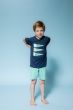 Charlie Choe Boys Short Pyjama s!s Navy-Aqua