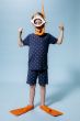 Charlie Choe Boys Short Pyjama s/s Steel Blue