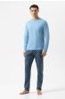 Mey Classic Blue Tie Pyjama l/s