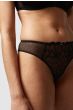 Chantelle Fleurs Tanga Zwart