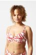 Femilet Swim Java Bikini Top Voorgevormd Red Leave