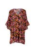Rosa Faia Beach Vintage Art Tuniek