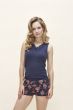 Charlie Choe D Wild Flora Open Short Pyjama Indigo