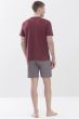 Mey Geo Short Pyjama s/s Oxblood