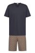 Mey Circle Short Pyjama s/s Midnight Black