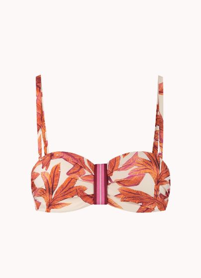 Cyell Beach Palms En Patterns Voorgev Bikini Top
