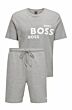 Hugo Boss Relax Short Pyjama s/s Medium Grey