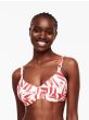 Femilet Swim Java Bikini Top Beugelbeha Red Leaves