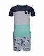 Charlie Choe Boys Short Pyjama s!s Grey-Aqua