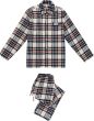 Dorélit H Doorknoop Pyjama  l/s Check Navy