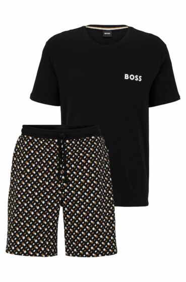 Hugo Boss Relax Short Pyjama s/s Medium Beige