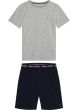 Tommy Hilfiger Boys Short Pyjama s/s Med Grey/Sky