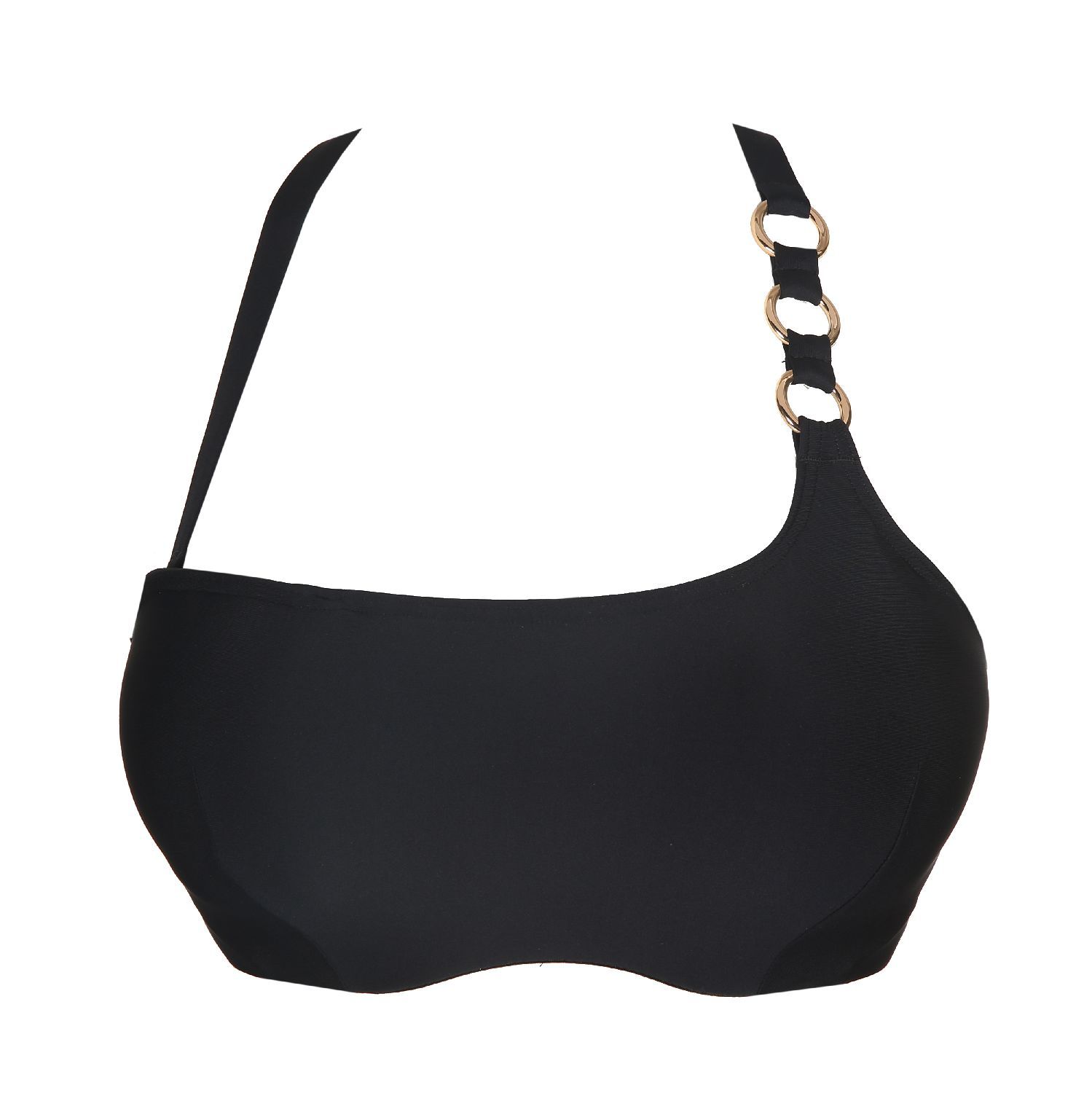 Strapless bikini hot sale top zwart