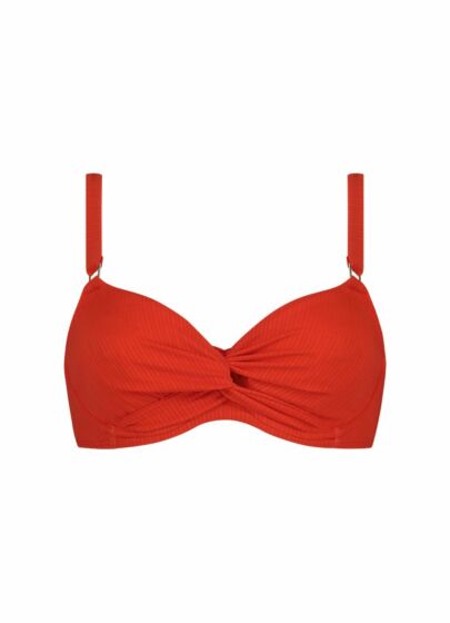Beachlife Fiery Red Bikini Top Met Beugels