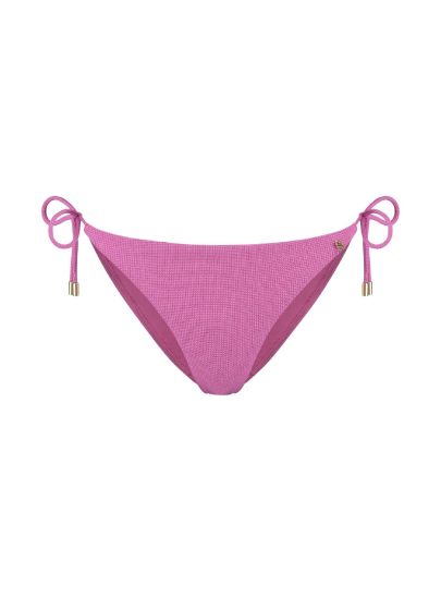 Beachlife PinkShimmer Bikini Heupslip Met Koordjes