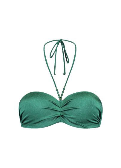 Cyell Beach Treasure Green Strapless Bikinitop