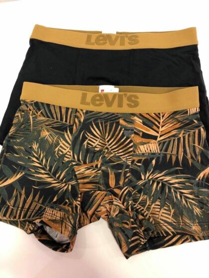 Levi's Men Tropical Fern Boxer 2P Black