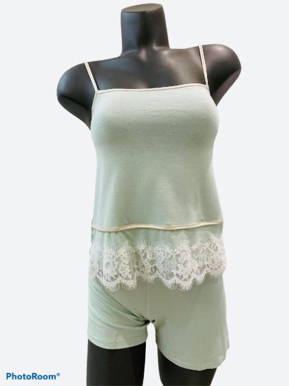 Vitamia Open Short Pyjama Groen