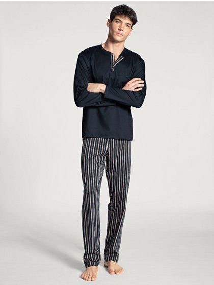 Calida Relax Selected Pyjama l/s Dark Sapphire