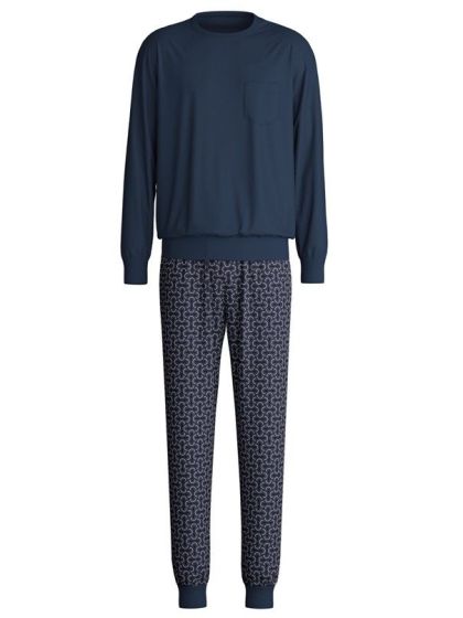 Calida Relax Imprint Pyjama Met Boord l/s