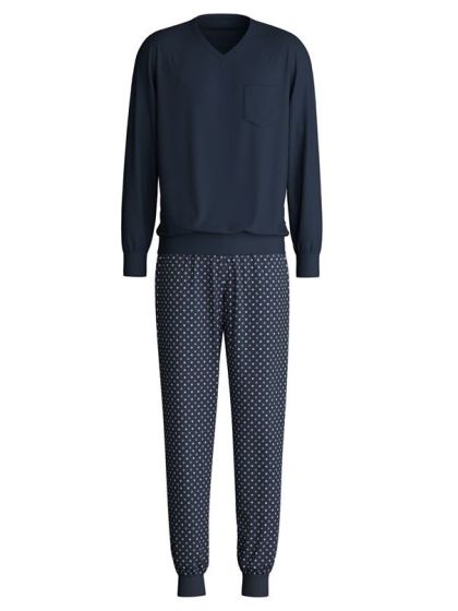Calida Relax Streamline Pyjama Met Boord l/s