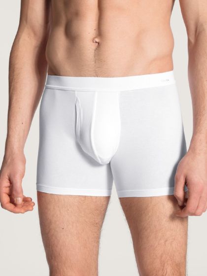 Calida Cotton Code Boxer met Opening Wit