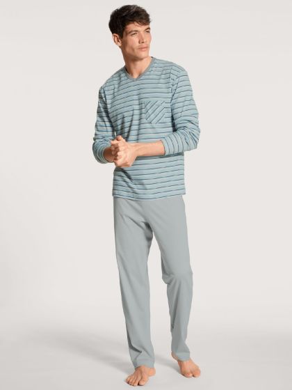 Calida Relax Streamline Pyjama l/s Quarry Grey