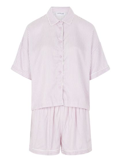 Femilet Lana Doorknoop Short Pyjama s/s Stripes Pr