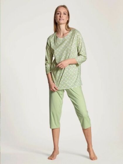 Calida Blooming Nights 3/4 Broek Pyjama Tender Gre