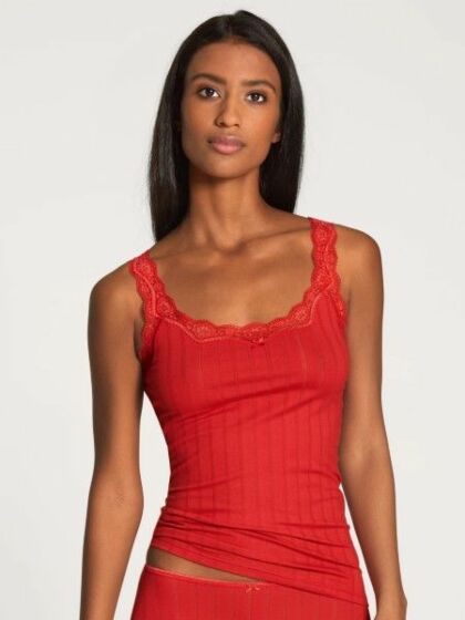 Calida Etude Toujours Tank Top Summer Red