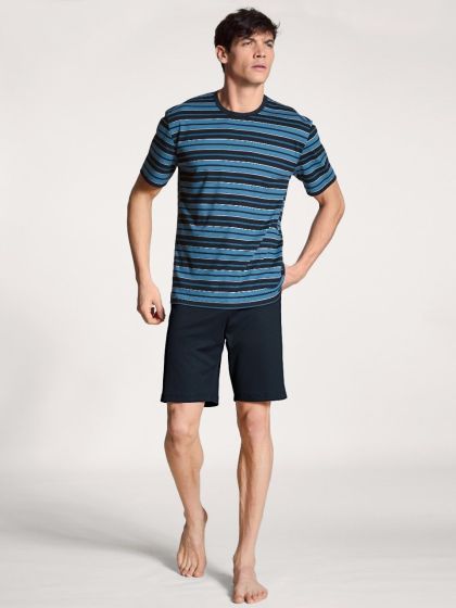 Calida Relax Streamline Short Pyjama s/s DarkSapph