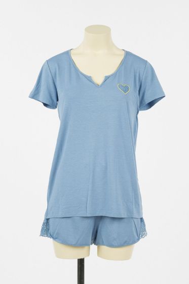 Twinset Short Pyjama s/s Powder Blue