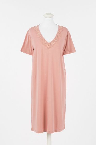 Twinset Nachtkleed s/s Silver Pink