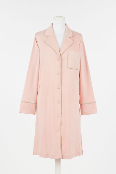 Twinset Doorknoop Nachtkleed l/s Rosa Pastello
