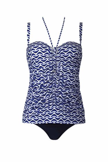 Opera Tankini Blauw/Wit