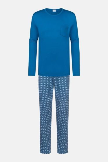 Mey Blue Flower Pyjama l/s