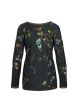 Pip Studio Trice Kawai Flower Top l/s Dark Blue