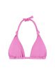 Beachlife Pink Shimmer Triangel Bikini Top