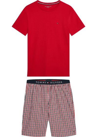 Tommy Hilfiger Woven Short Pyjama s/s Red Check