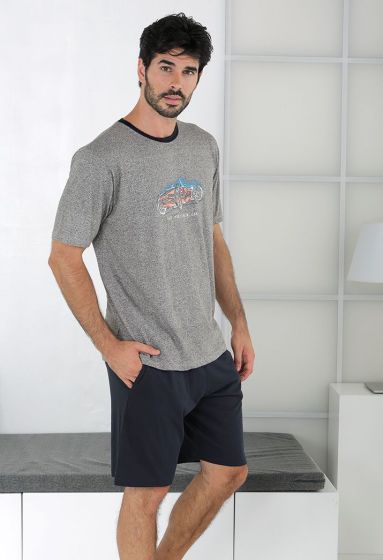 Massana Short Pyjama s/s Gris