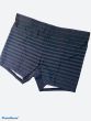 Bomain Men All Over Stripe Print Zwemshort Zwart