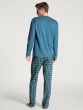 Calida Relax Imprint  Pyjama l/s Blue Lake