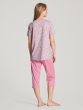 Calida Lovely Nights 3/4 Broek Pyjama s/s Cas Rose